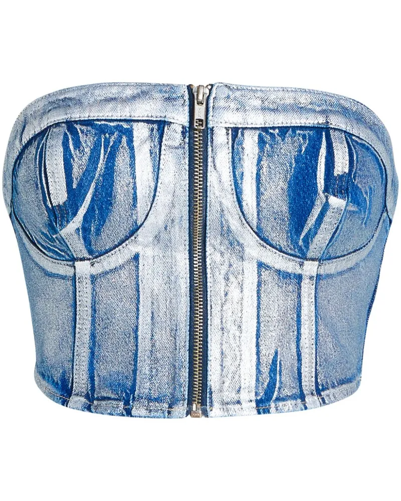 Karl Lagerfeld Bustier-Top mit Applikationen - Blau Blau