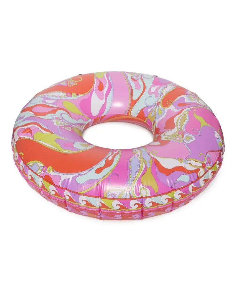 Emilio Pucci Aufblasbarer Schwimmring mit -Print - Rosa Rosa