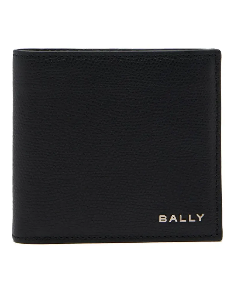Bally Essential Portemonnaie aus strukturiertem Leder - Schwarz Schwarz
