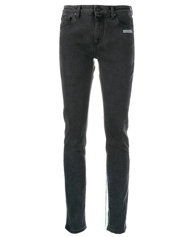 OFF-WHITE Jeans mit Borten - Grau Grau