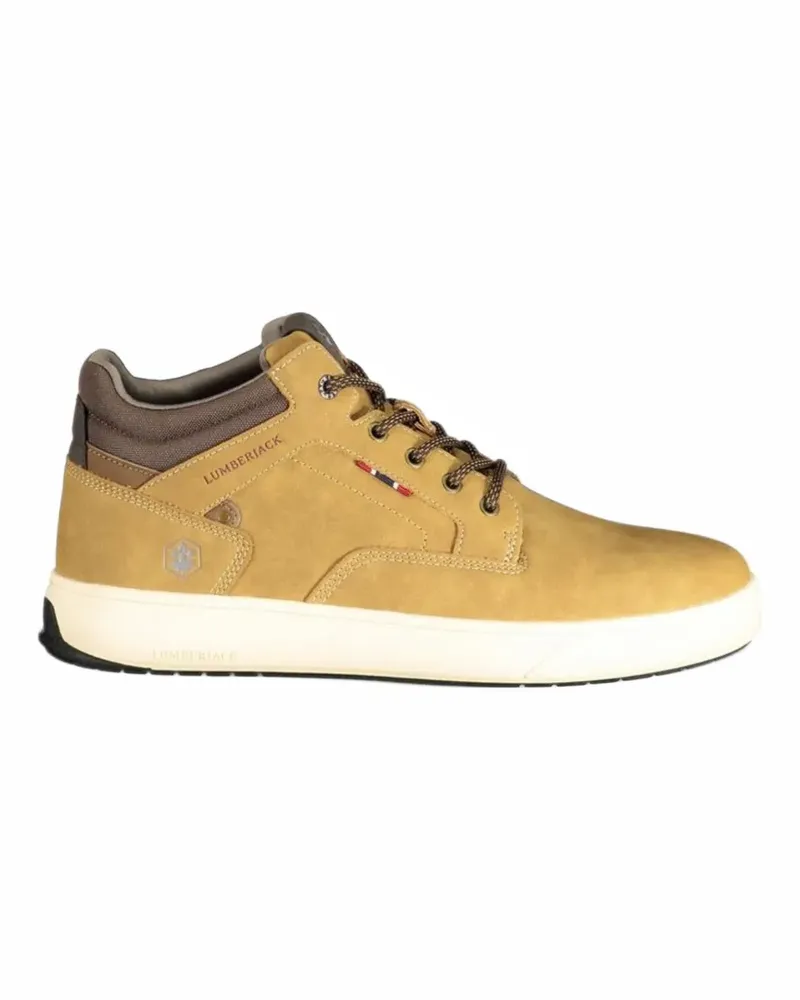 Lumberjack lace-up logo-patch sneakers - Braun Braun