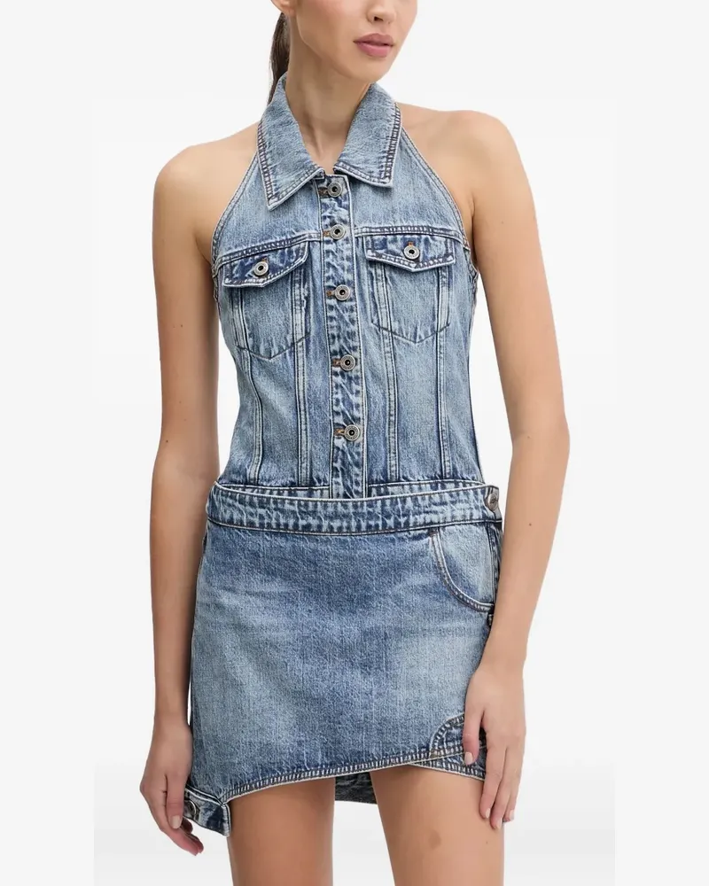 Miss Sixty Neckholder-Minikleid - Blau Blau