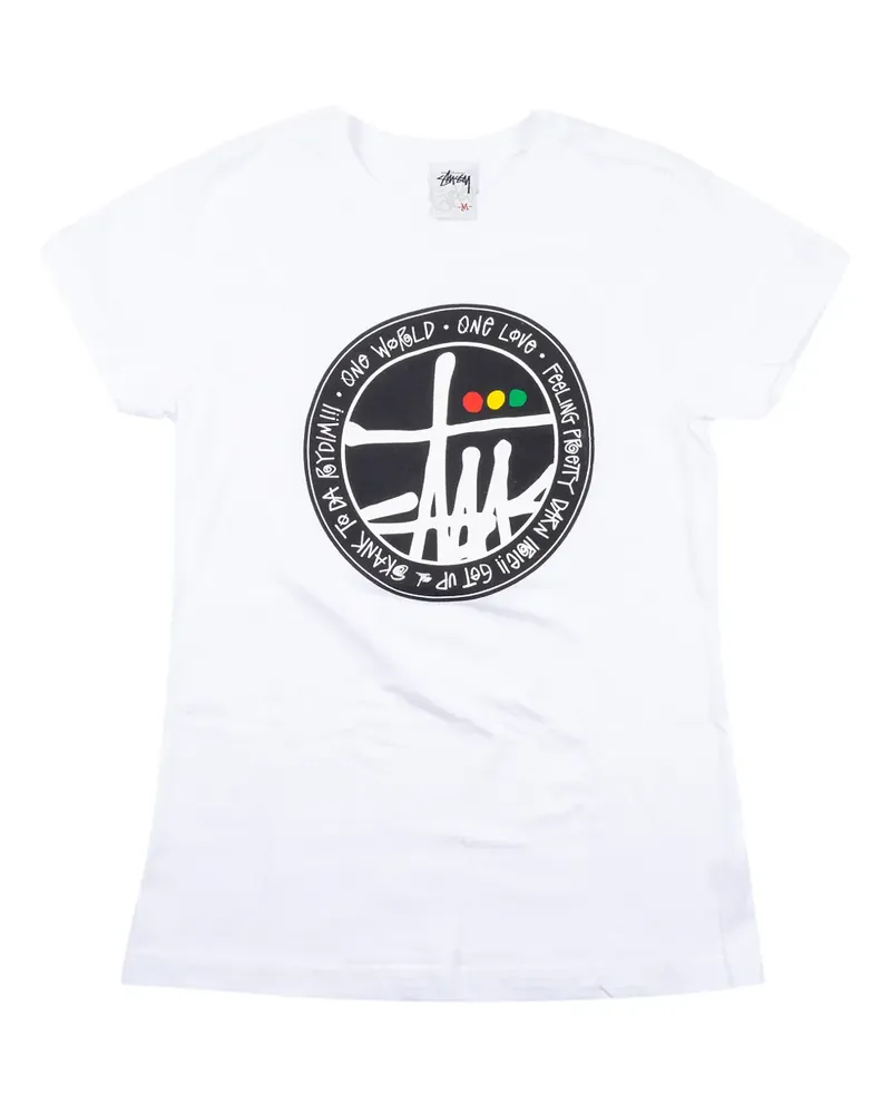 Stüssy One World One Love T-Shirt - Weiß Weiß