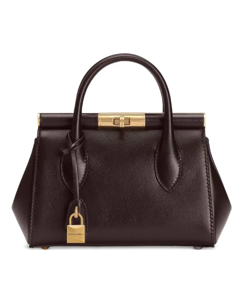 Dolce & Gabbana Mini Marlene Day Tote Bag mit Schloss - Violett Violett