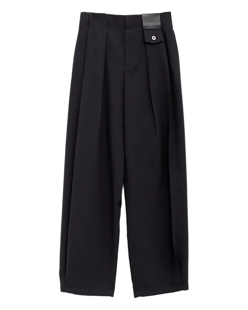 Loewe pleat-detail trousers - Blau Blau
