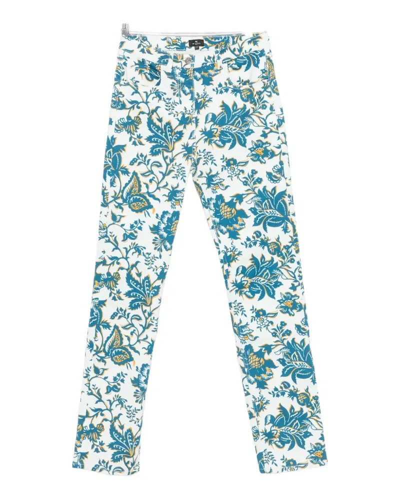 Etro floral-print jeans - Weiß Weiß