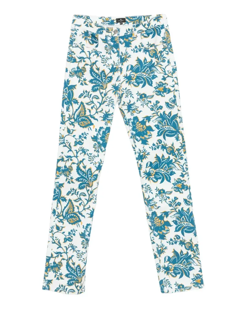 Etro floral-print jeans - Weiß Weiß