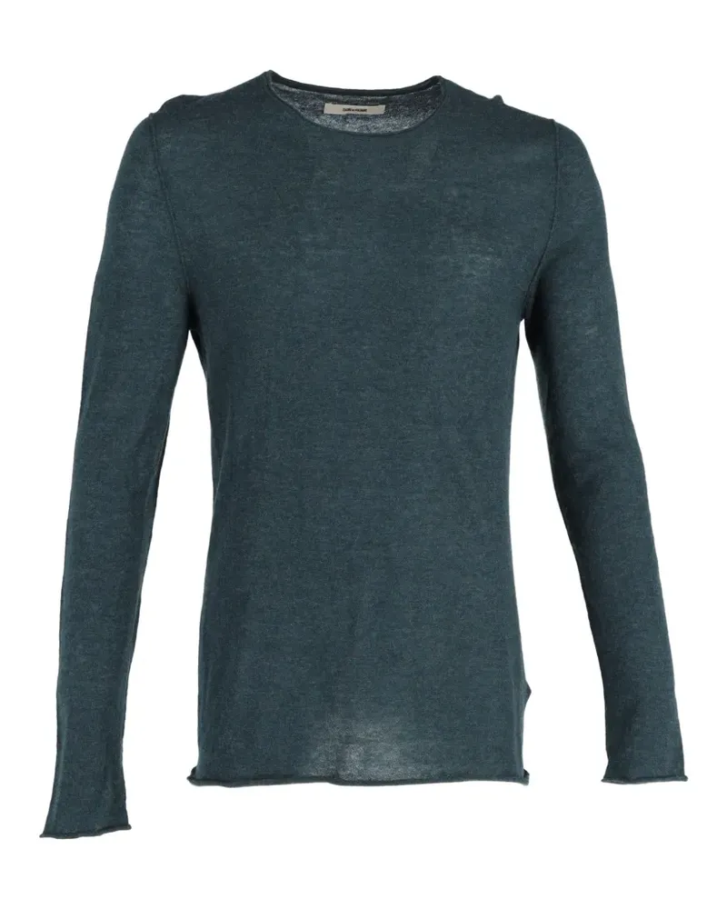 Zadig & Voltaire Fein gestrickter 'Teiss' Pullover - Blau Blau