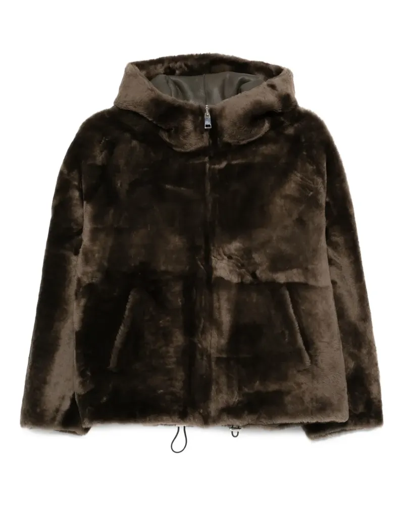 BLANCHA Jacke aus Faux Shearling - Braun Braun