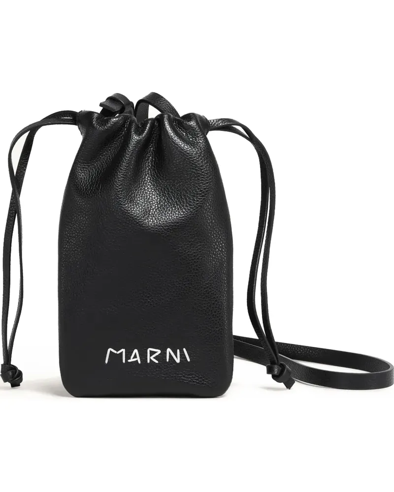 Marni Portemonnaie mit Kordelzug - Schwarz Schwarz