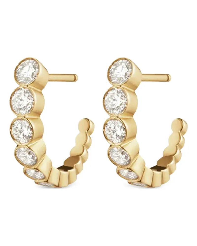 Sophie Bille Brahe 18kt Gelbgoldohrstecker mit Diamanten Gold