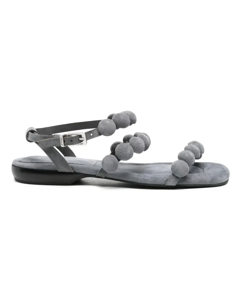ash bobble-embellished leather sandals - Grau Grau