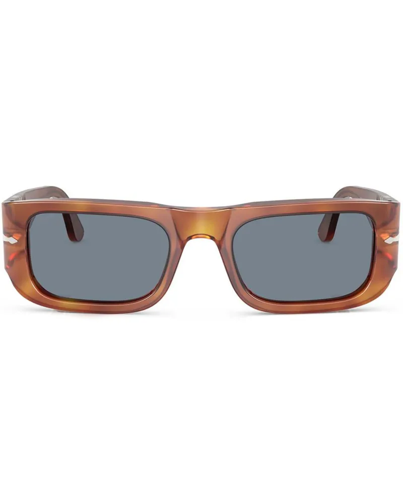 Persol Sonnenbrille mit eckigem Gestell - Braun Braun