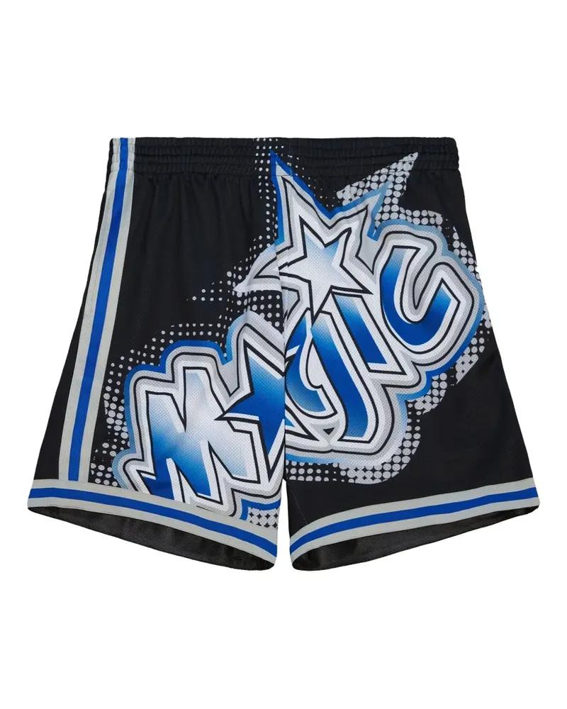 Mitchell & Ness Orlando Magic Big Face Shorts - Schwarz Schwarz