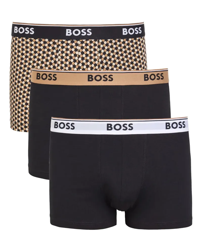 HUGO BOSS Slips mit Logo-Bund (3er-Set) - Schwarz Schwarz