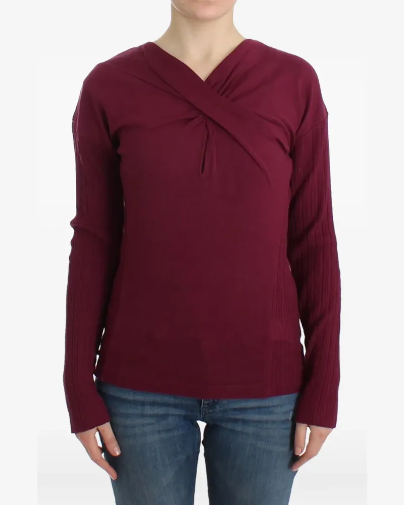 Roberto Cavalli Pullover mit V-Ausschnitt - Violett Violett