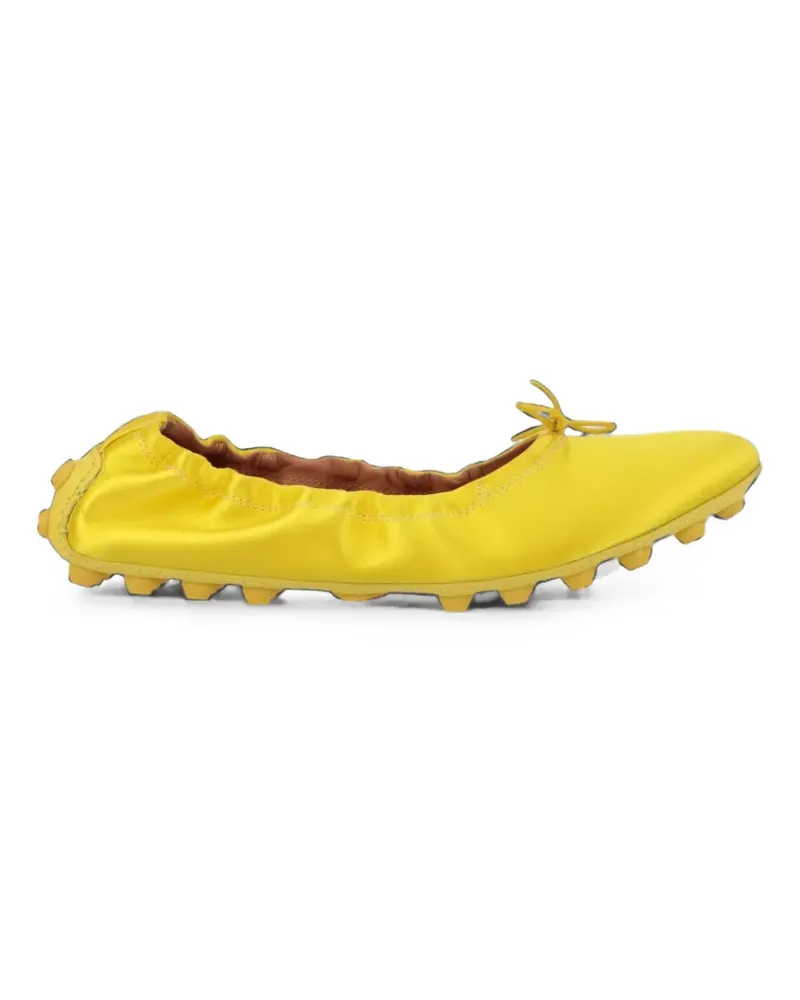 TOD'S Gommino bow-detail ballet flats - Gelb Gelb