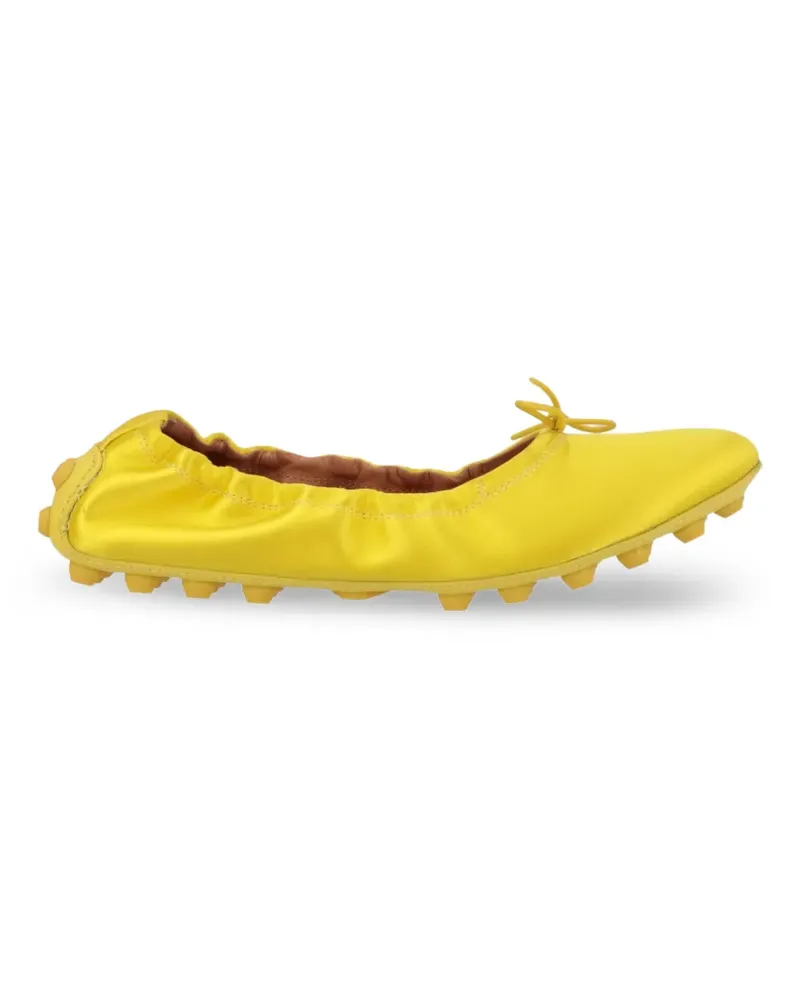 TOD'S Gommino Ballerinas mit Schleife - Gelb Gelb