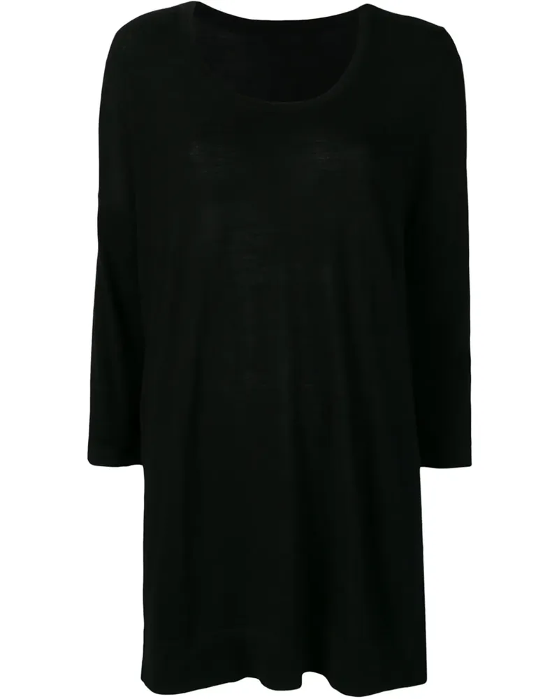 SottoMettimi Langer Pullover - Schwarz Schwarz