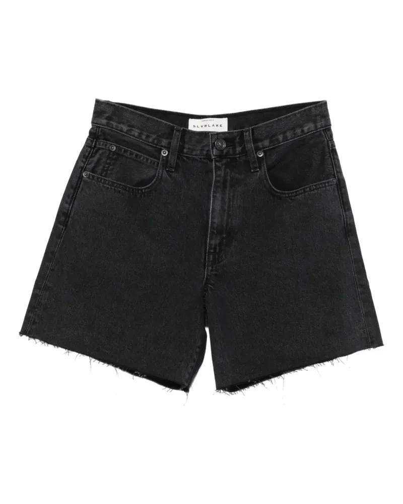 SLVRLAKE Sienna raw-cut shorts - Schwarz Schwarz