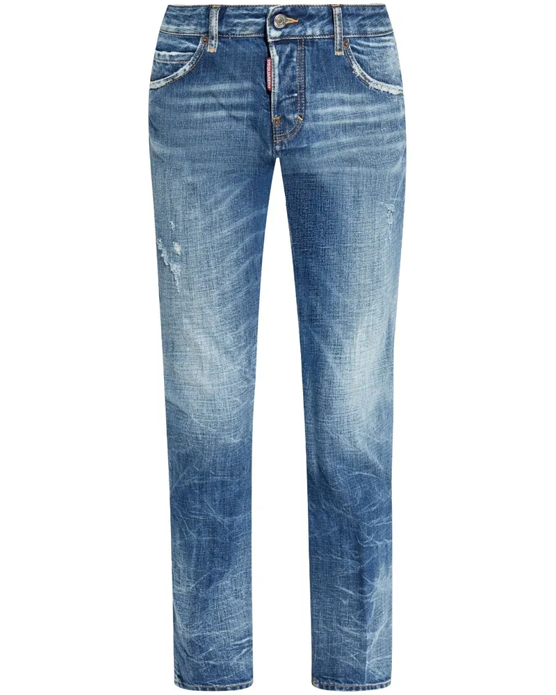 Dsquared2 Ausgeblichene Tapered-Jeans - Blau Blau