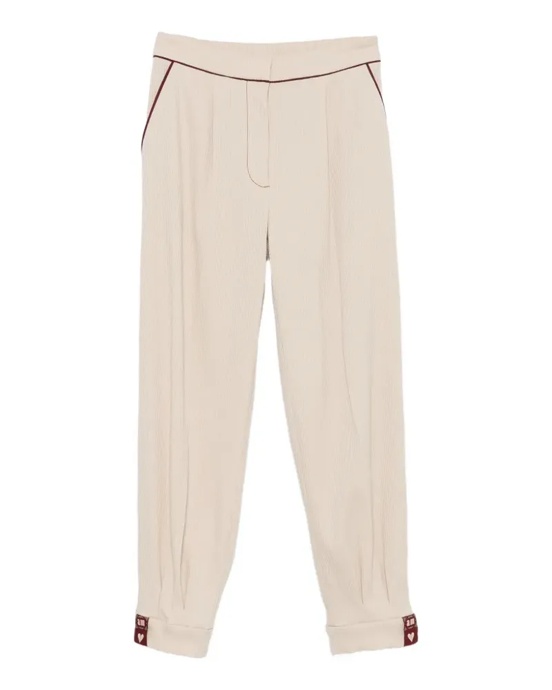 Antonio Marras Bundfaltenhose mit Kontrastpaspeln - Nude Nude
