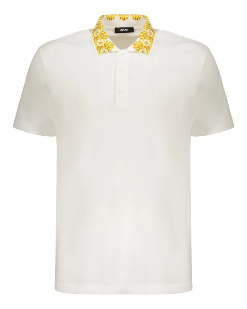 Versace Klassisches Poloshirt - Weiß Weiß