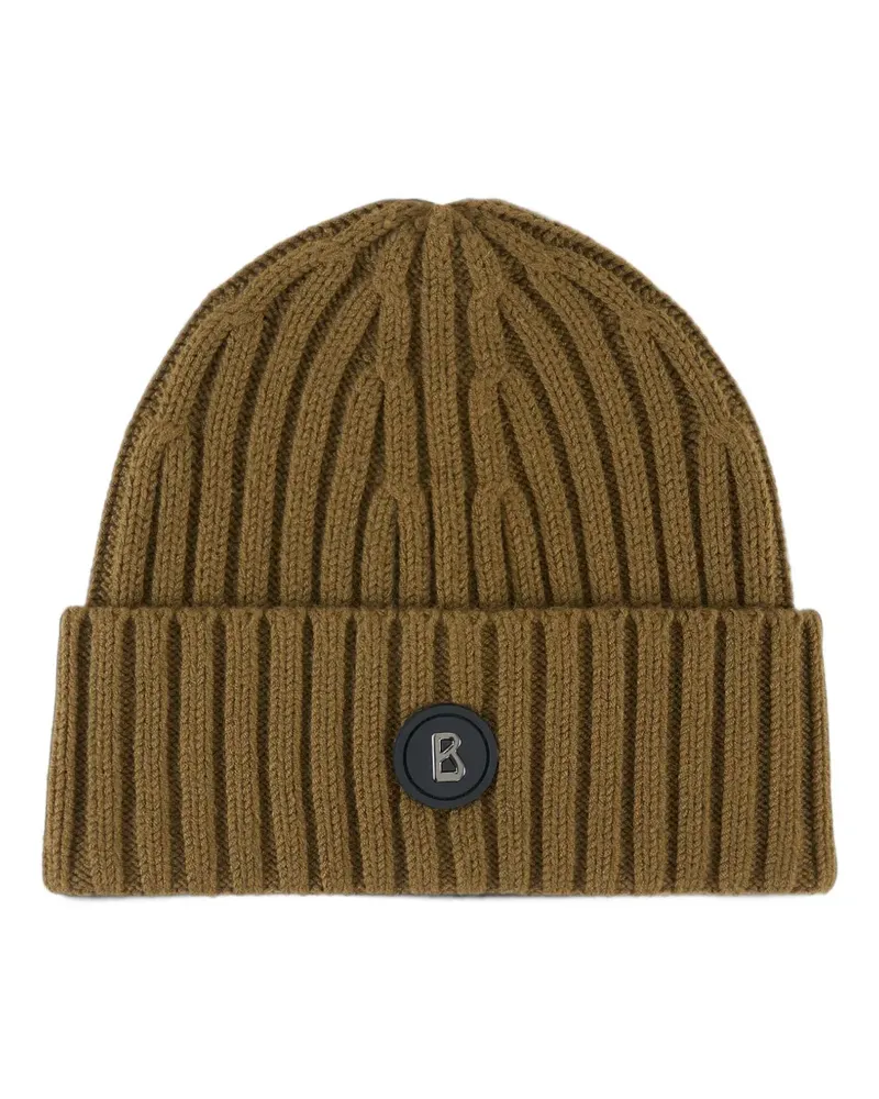 Bogner Bony Beanie mit Logo-Patch - Grün Grün