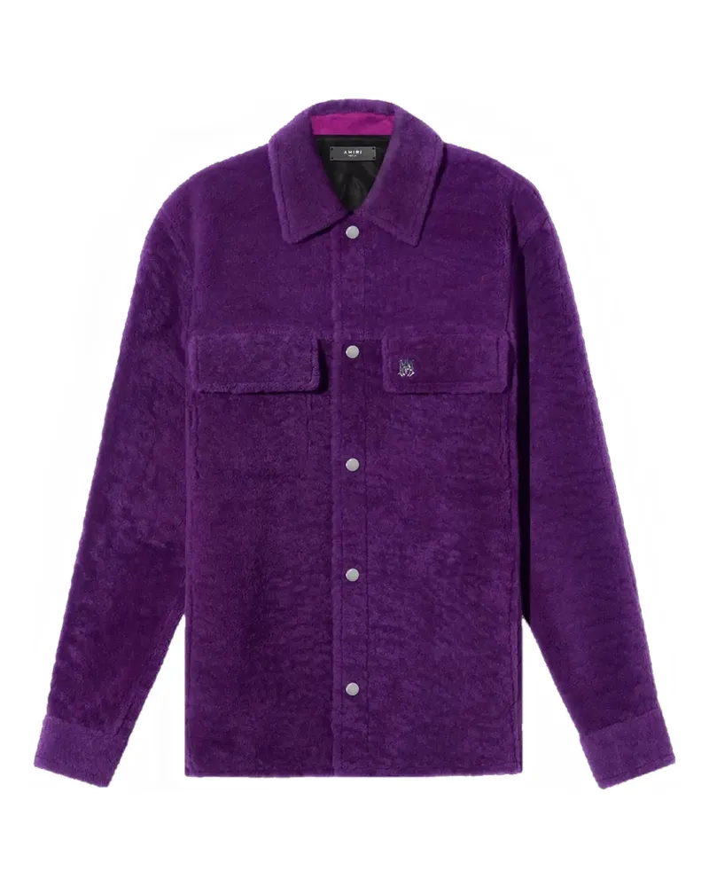 Amiri Hemd aus Shearling - Violett Violett