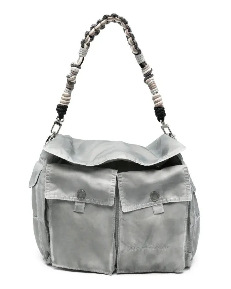 Feng Chen Wang braided-strap shoulder bag - Grau Grau