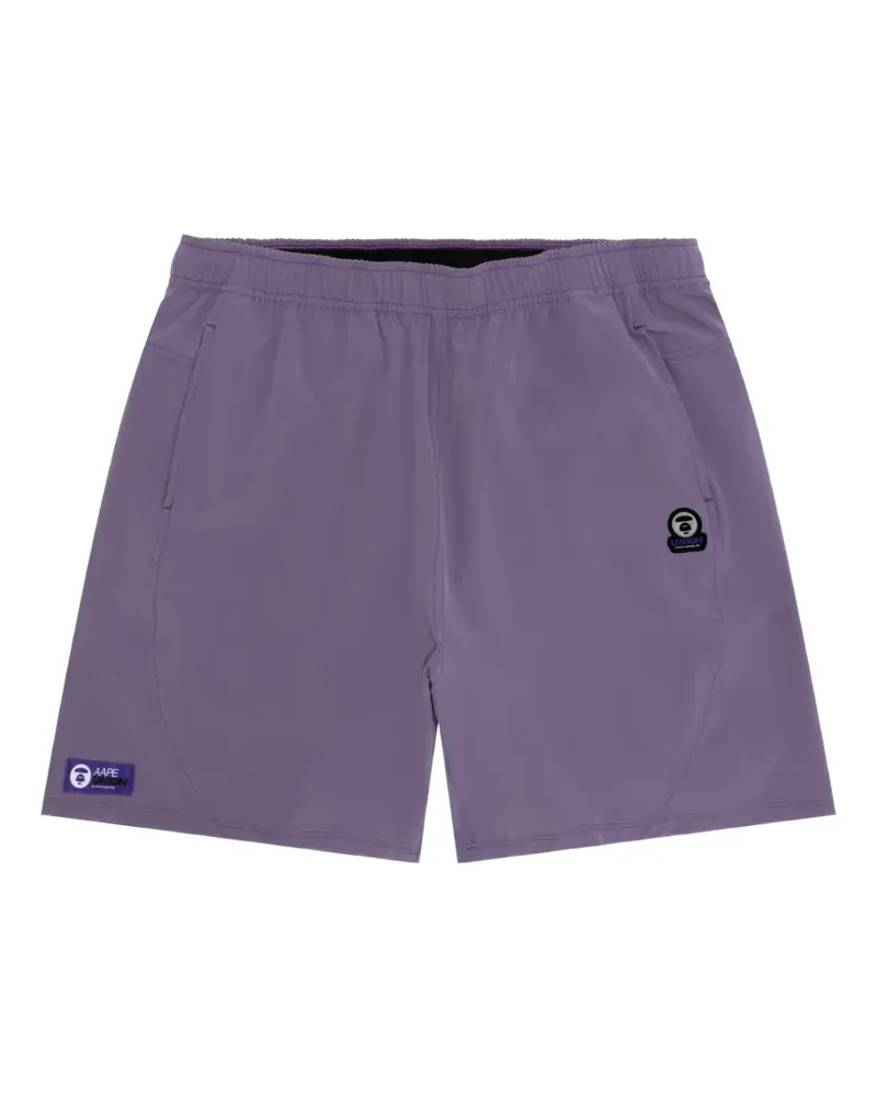 BAPE logo-patch shorts - Violett Violett