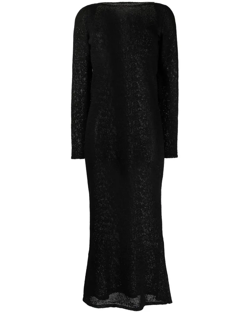 Tom Ford Fein gestricktes Midikleid - Schwarz Schwarz