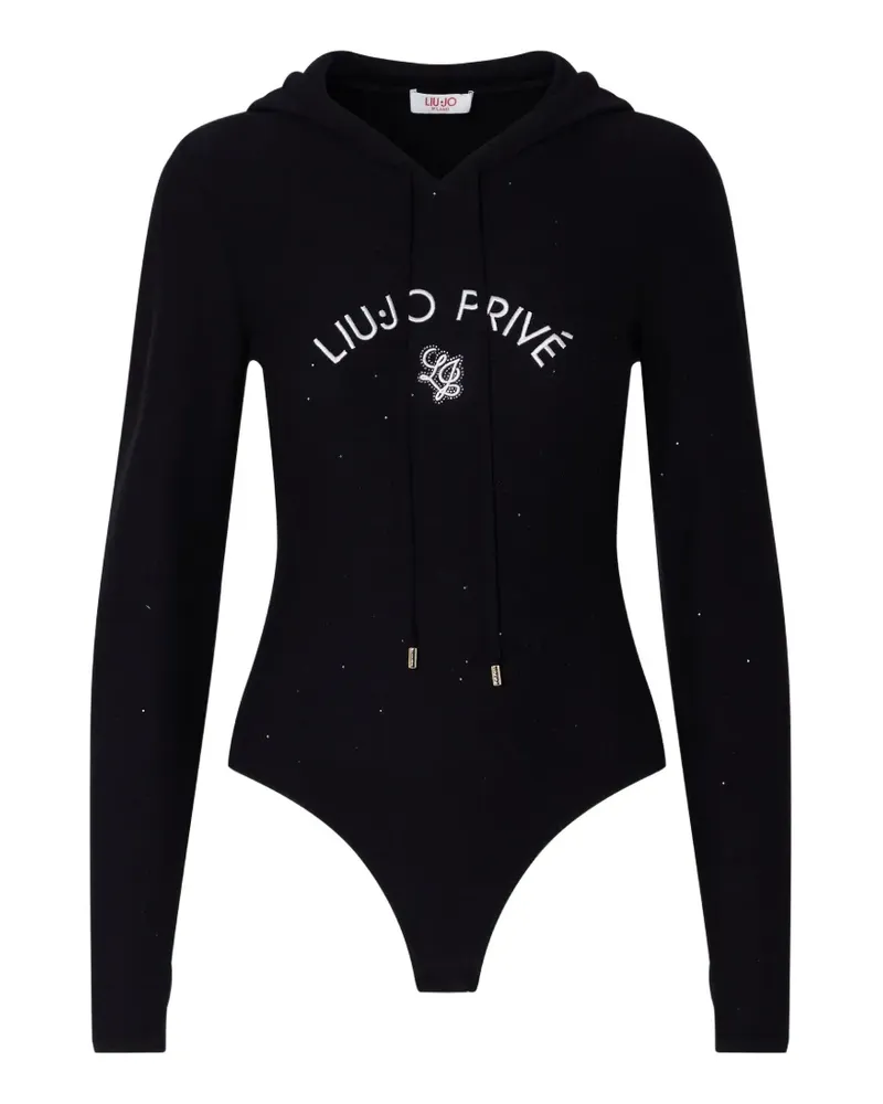 Liu Jo knit bodysuit with hood - Schwarz Schwarz