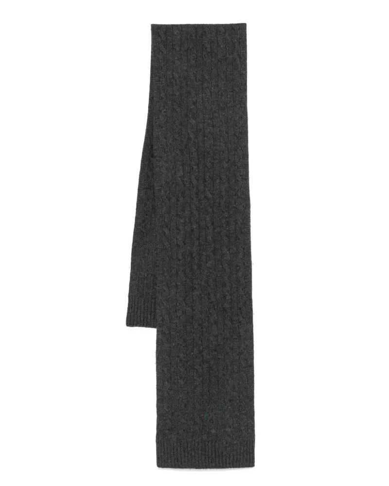 Ralph Lauren Schal mit Zopfmuster - Grau Grau