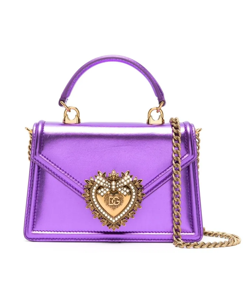 Dolce & Gabbana Kleine Devotion Handtasche - Violett Violett
