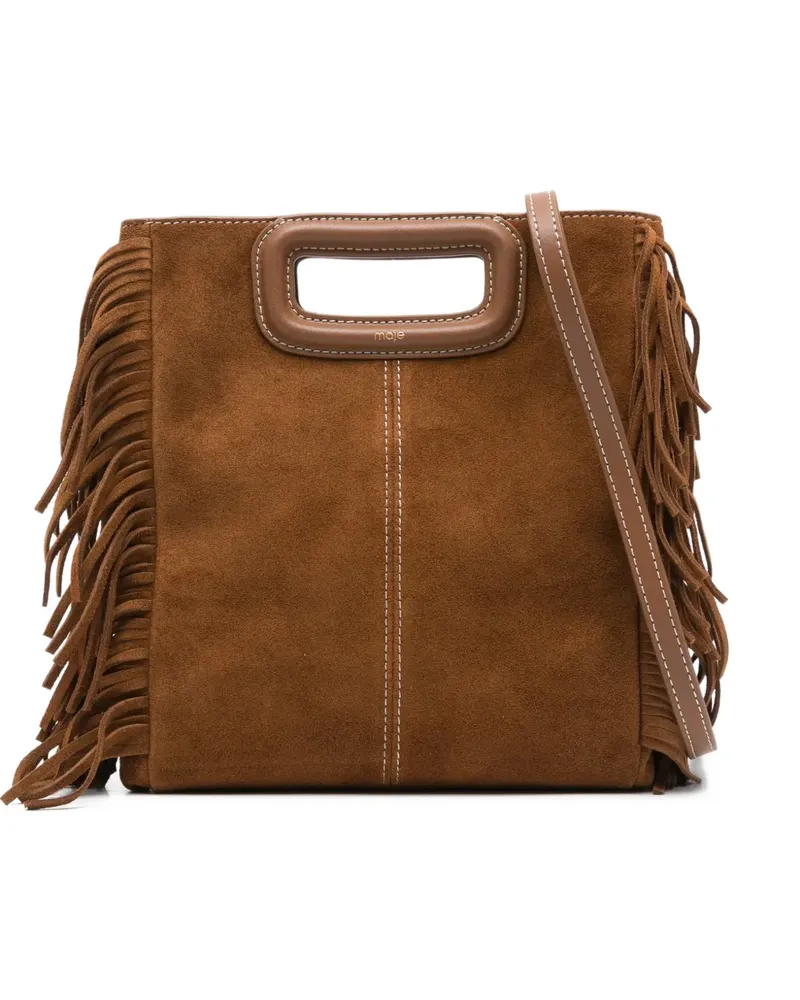 Maje fringe handle bag - Braun Braun