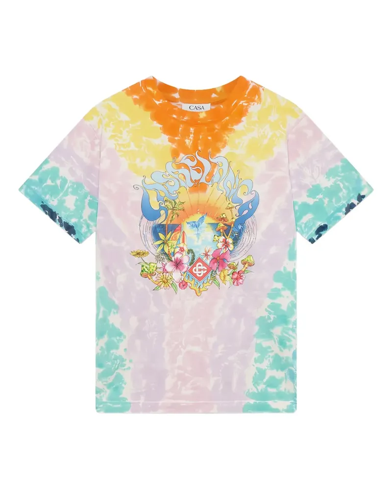 Casablanca Paris T-Shirt aus Bio-Baumwolle - Rosa Rosa