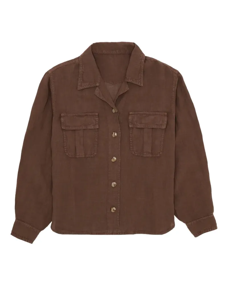 Fortela Bia Hemd mit Brusttasche - Braun Braun