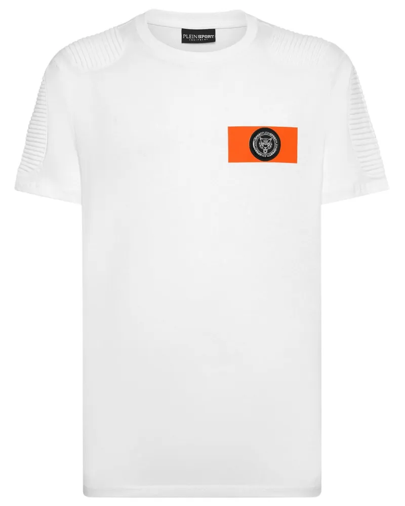 Philipp Plein T-Shirt mit Logo-Patch - Weiß Weiß