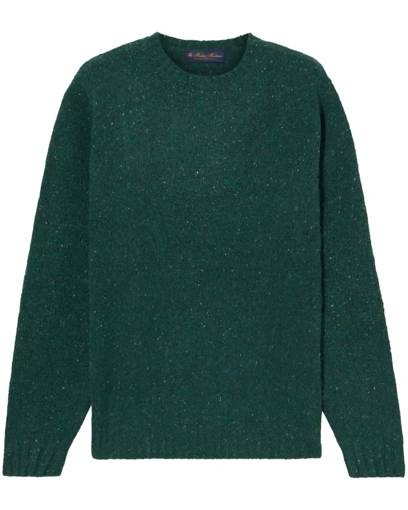 Brooks Brothers Melierter Pullover - Grün Grün