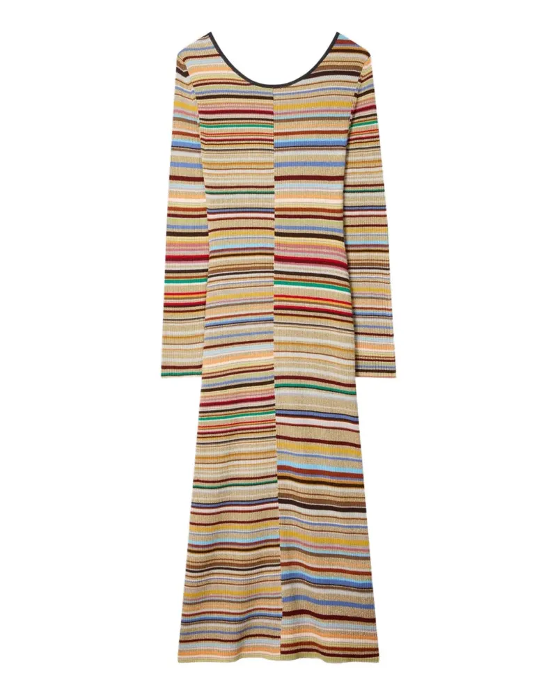 Paul Smith Geripptes Signature Stripe Strickkleid - Nude Nude