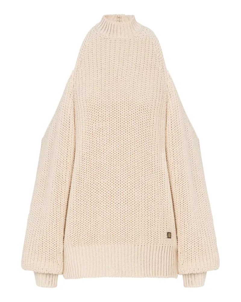 Balmain Pullover mit offener Schulter - Nude Nude