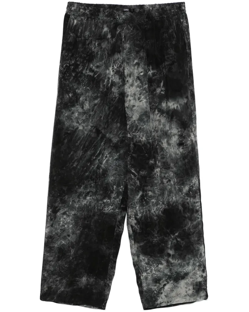 Sapio Hose mit Print - Grau Grau