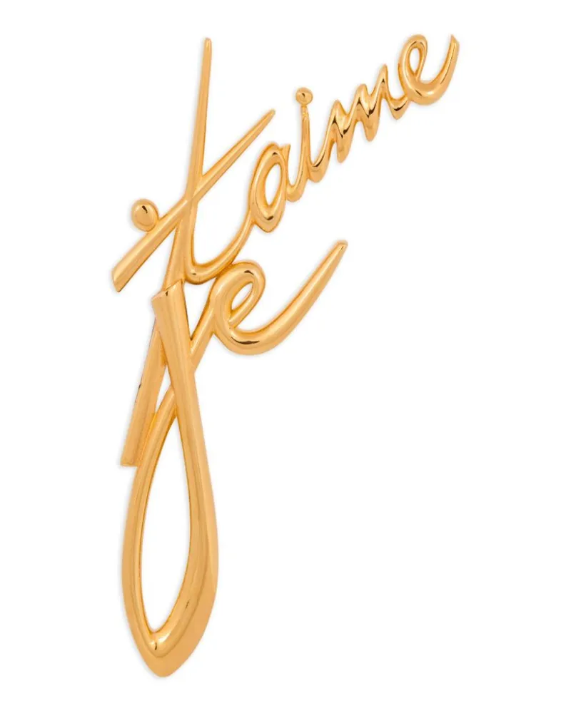 Balmain Je T'aime Brosche - Gold Gold
