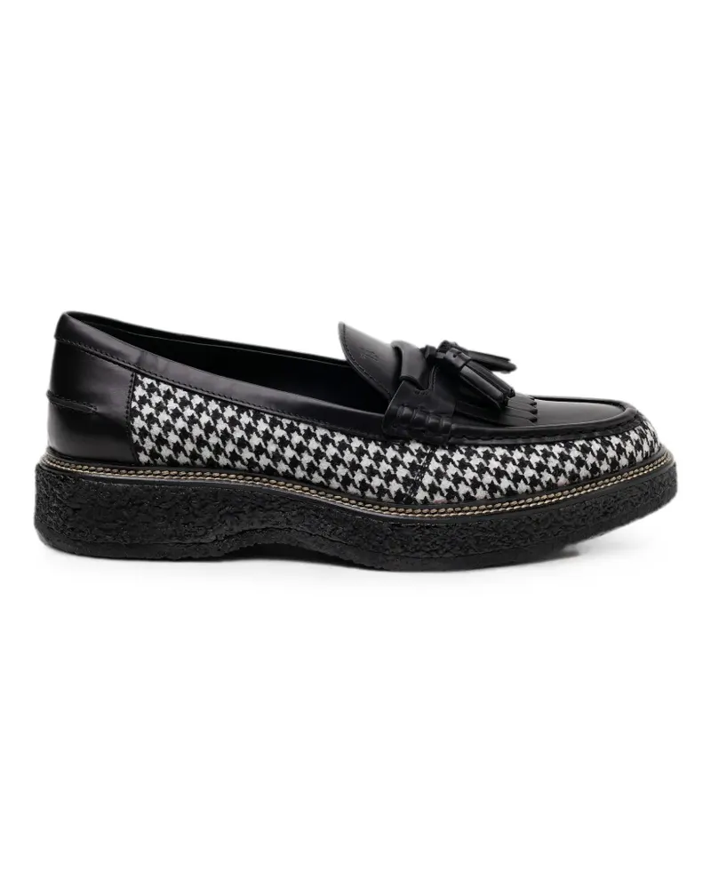 TOD'S Gomma Para 30B Frangia Nappine - Schwarz Schwarz