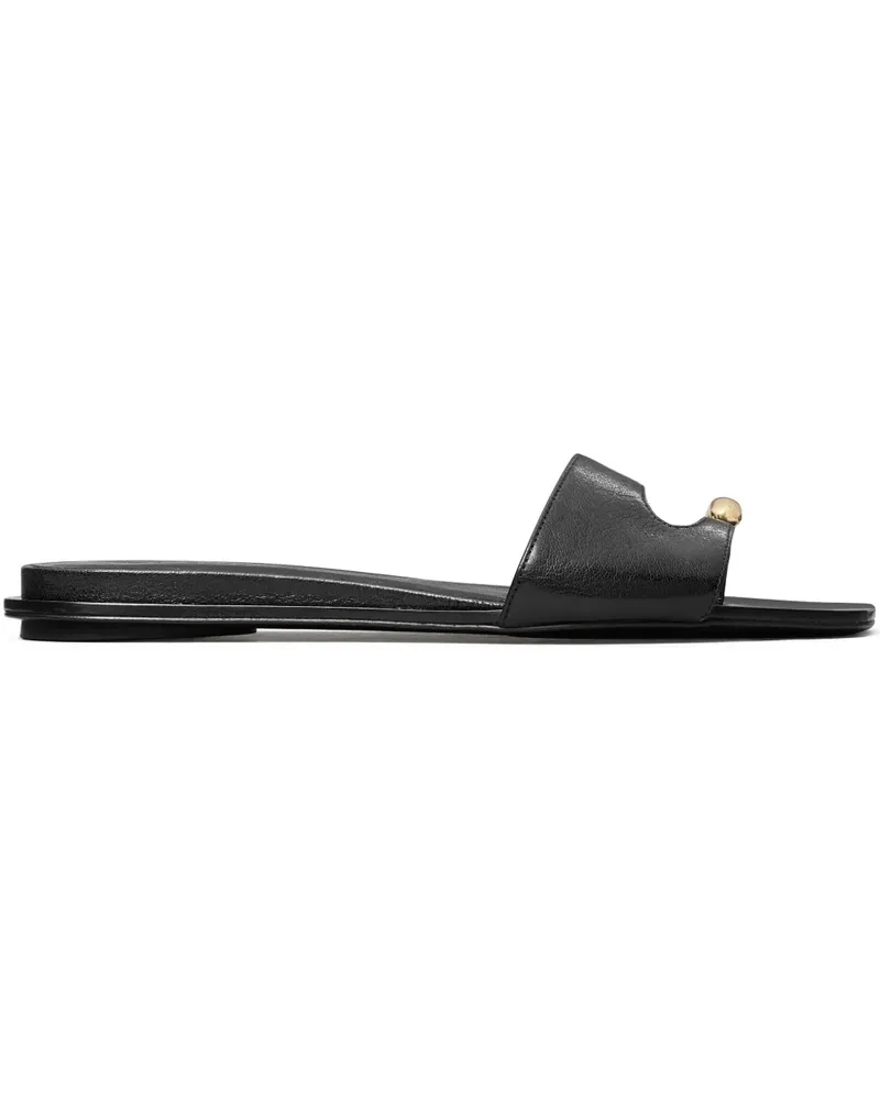 Tory Burch Pierced Pantoletten - Schwarz Schwarz