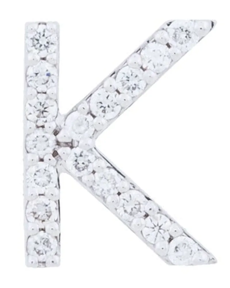 Alinka 18kt ' ID' Weißgoldohrstecker - Metallic Metallic