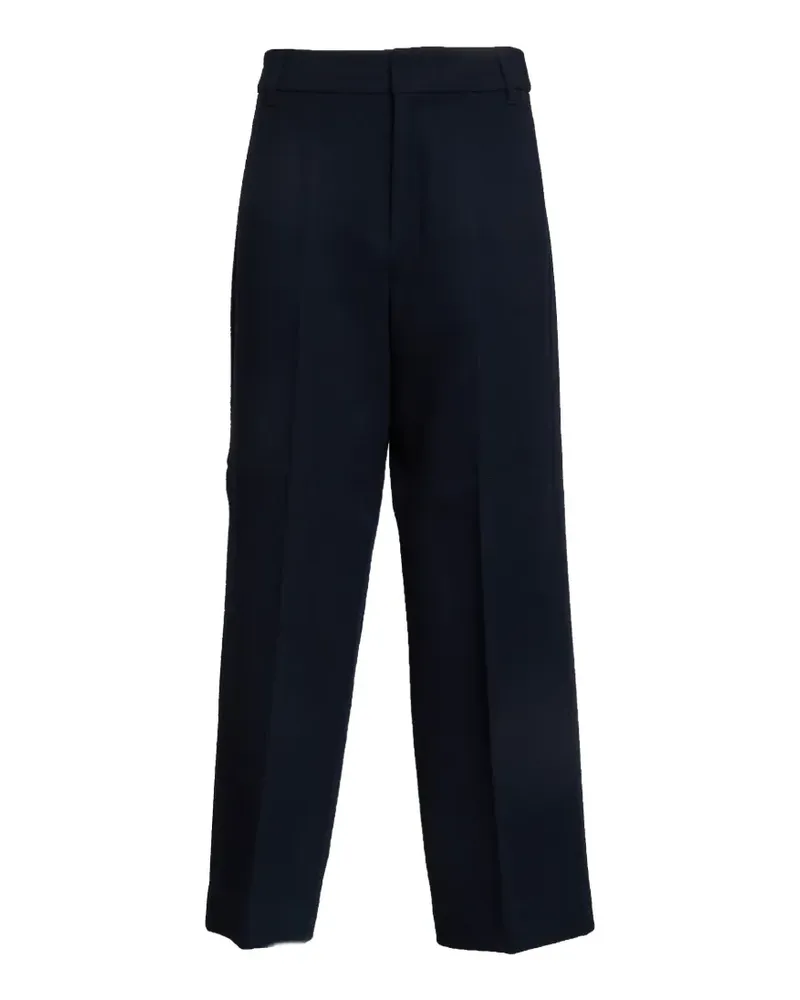 Max Mara belt loops wide leg trousers - Blau Blau