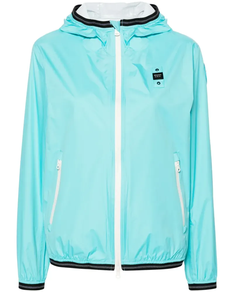 Blauer Leichte Kapuzenjacke Blau