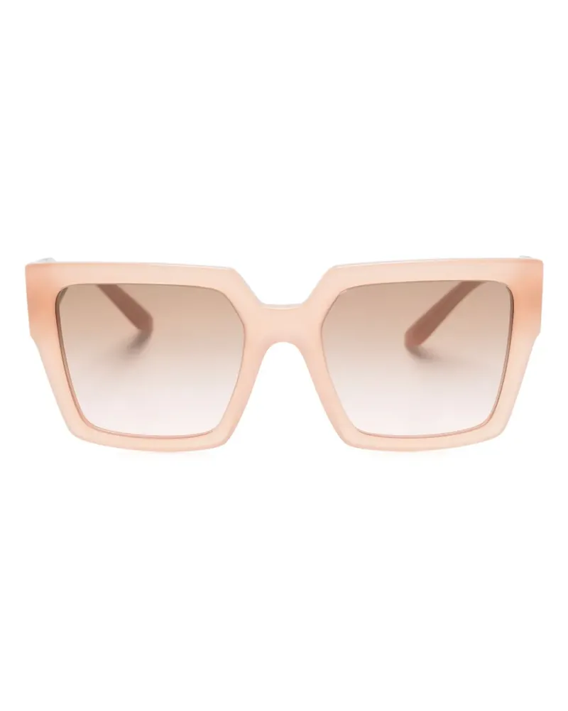 Dolce & Gabbana Sonnenbrille mit eckigem Gestell - Nude Nude